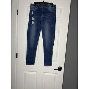 Resfeber Distressed High Rise Skinny Denim Jeans Size 12  Nwt